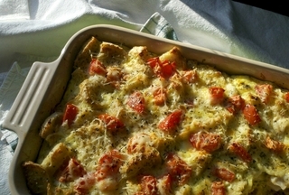 Roasted Turkey Egg Strata Submitted by Gone Wishin'