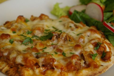 Easy Barbecue Pizza with Carmelized Onions