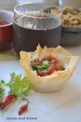 Burekas in a edible cups Submitted by Sid