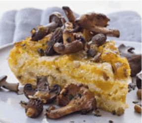 Baked Butternut Squash and Cheese Polenta with sautéed mushrooms Submitted by Tri-Color Orzo