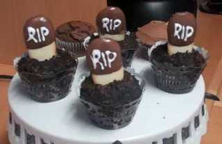 Chocolaty Tombstone Cupcakes Submitted by Chocolaty Tombstone Cupcakes
