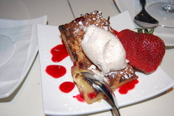 Bread Pudding with Strawberry-Apple Coulis Submitted by Mya Z.