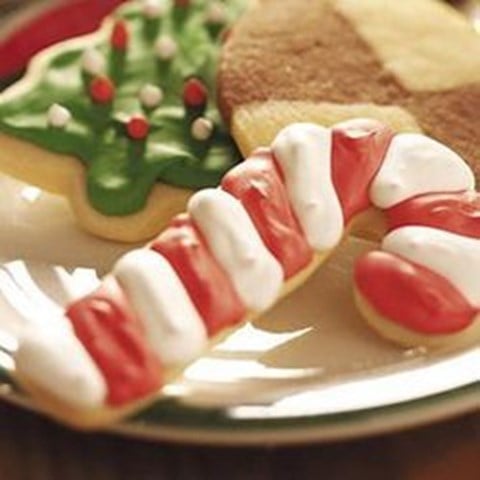 Soft Sugar Candy Cane Cookies
