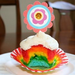 Rainbow Cupcakes Submitted by JBaker