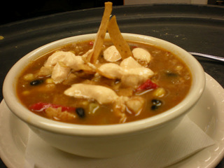 Chicken Soup with Crispy Tortilla Strips & Chipotle Sour Cream Submitted by Mya Z.