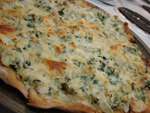 Spinach Arthichoke Dip Pizza
