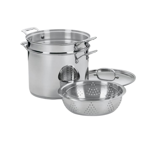 Chef's Classic™ Stainless 12 Quart Pasta/Steamer 4 Piece Set - Cuisinart
