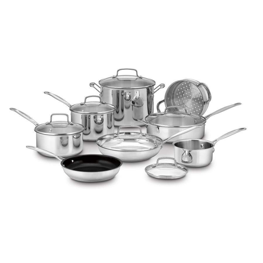 14-Pc Chef's Classic Stainless Cookware Set - Cuisinart