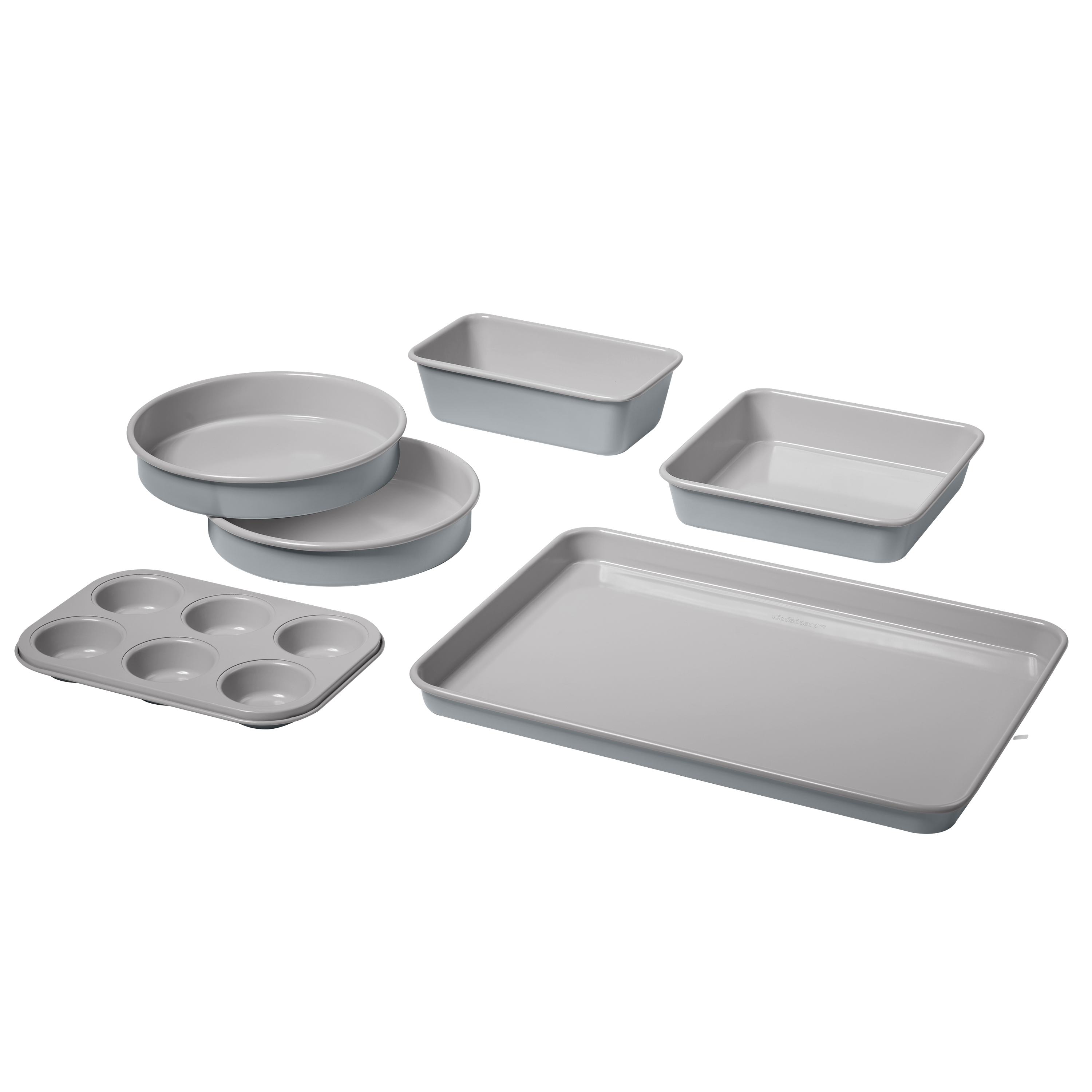 6-Pc Culinary Collection Ceramic Nonstick Bakeware Set - Gorgeous Gray - Cuisinart