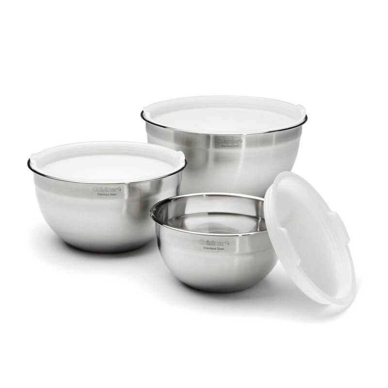 Stainless Steel Mixing Bowls with Lids - Cuisinart
