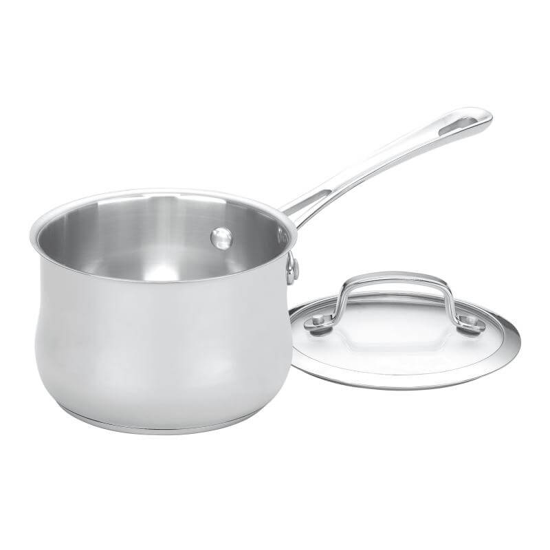 Cuisinart Contour® Stainless 1 Qt. Saucepan with Cover