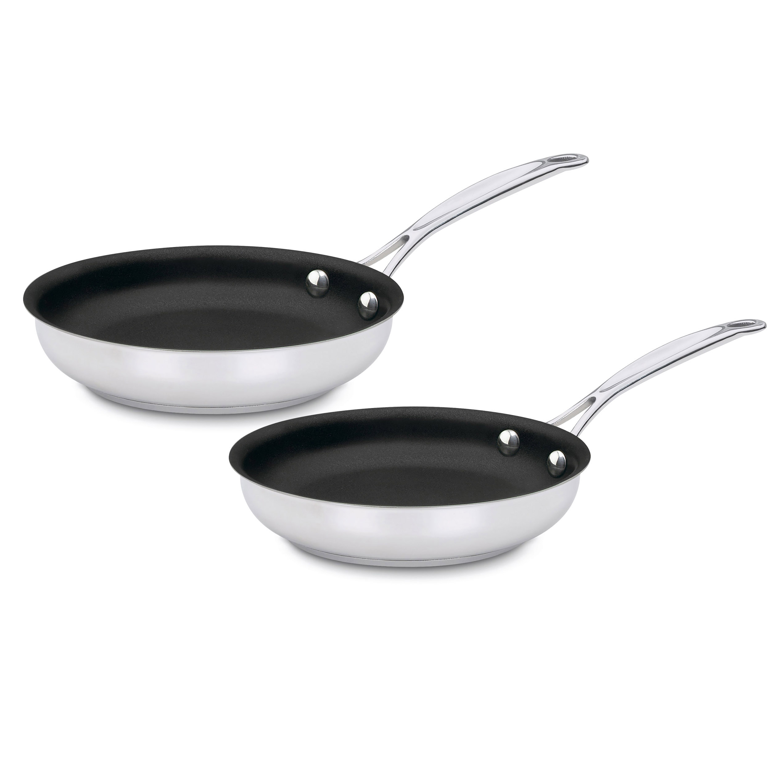 Cuisinart Chef's Classic™ Stainless Set of 2 Non-Stick Skillets (9" Skillet & 11" Skillet)