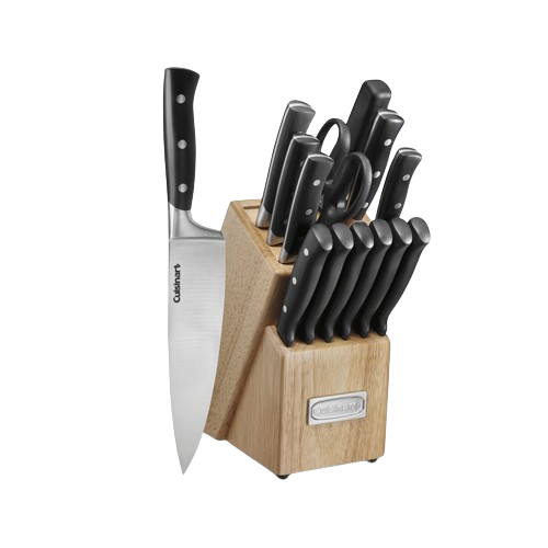 15pc Triple Rivet Knife Block Set (Black) | $40 Off! - Cuisinart