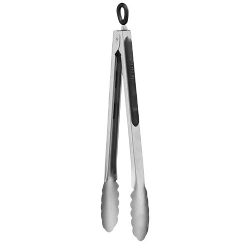 Cuisinart 12" Stainless Steel Tongs - Black/stainless