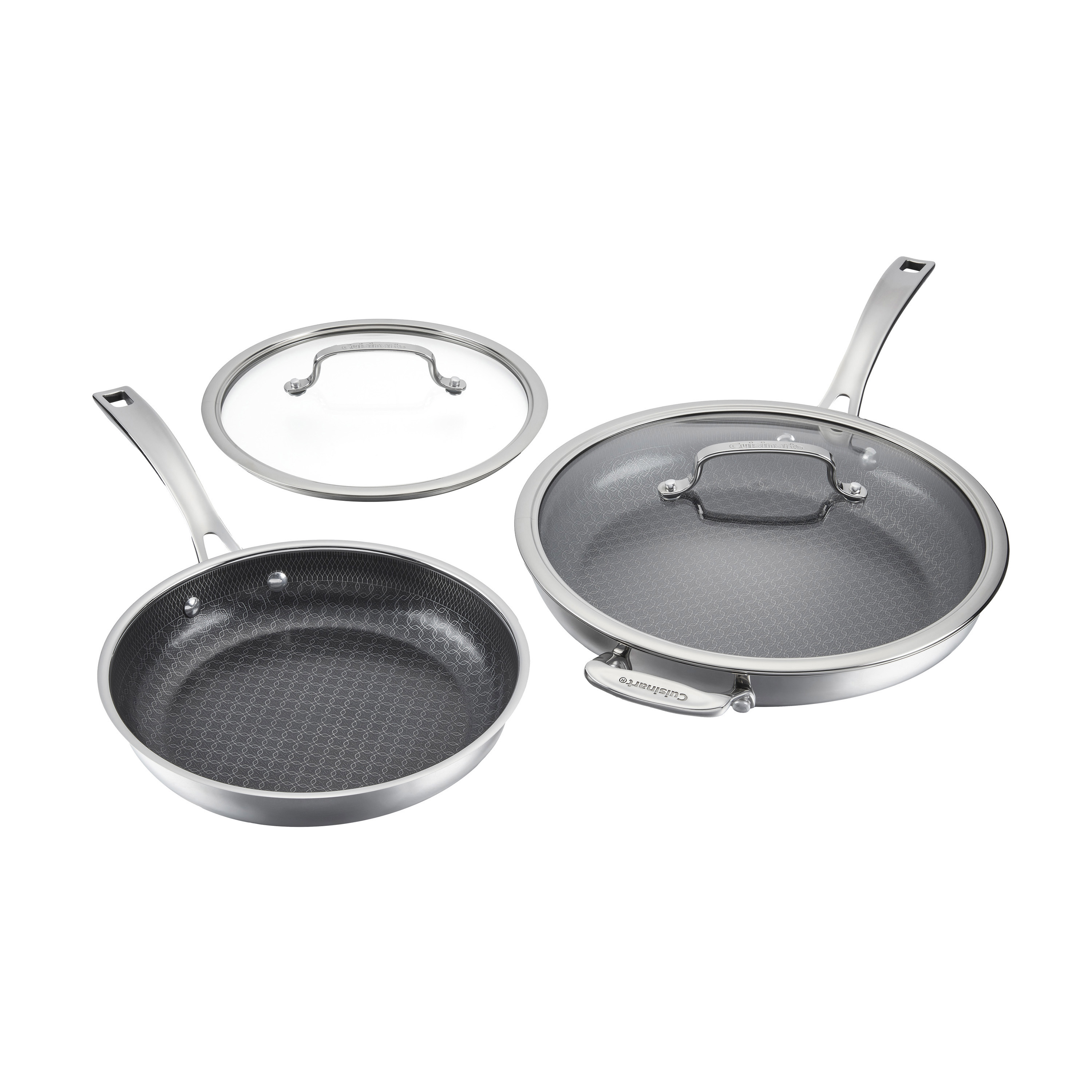 FusionPlus™ 4pc Skillet Set– 10” with Lid & 12” with Lid - Cuisinart