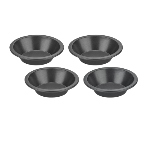 Cuisinart cmbm-4rpd 4-Piece Round Plate Set, Mini, Steel Grey