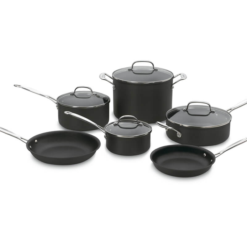 Chef's Classic™ Nonstick Hard Anodized 10 Piece Set - Cuisinart