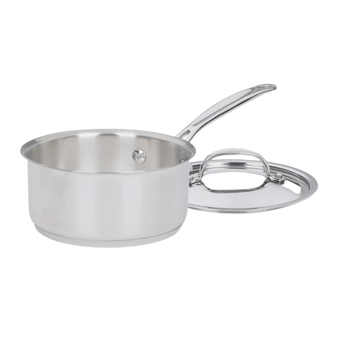 Chef's Classic™ Stainless 1 Qt. Saucepan with Cover