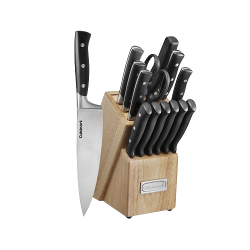 15-Pc Triple Rivet Knife Block Set - Cuisinart