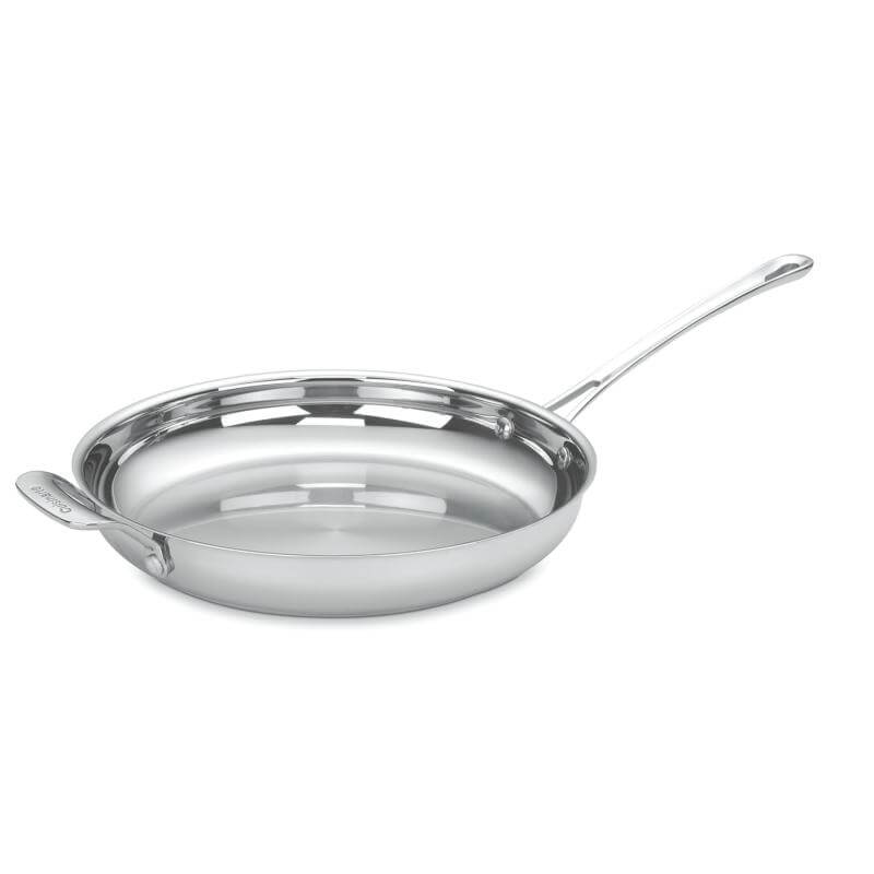Cuisinart Contour® Stainless 12" Skillet with Helper Handle