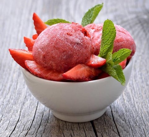 Strawberry Sorbet - 1-1/2 cups